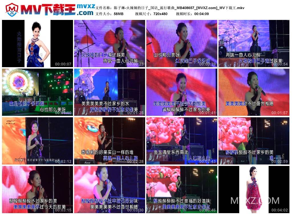 陈子琳-火辣辣的日子_国语_流行歌曲_MB408657